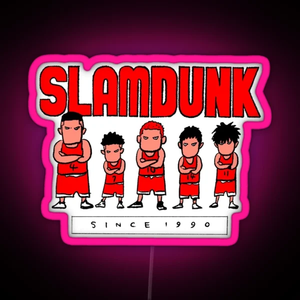 Slam Dunk Cartoon Since 1990 RGB Neon Sign