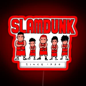 Slam Dunk Cartoon Since 1990 RGB Neon Sign