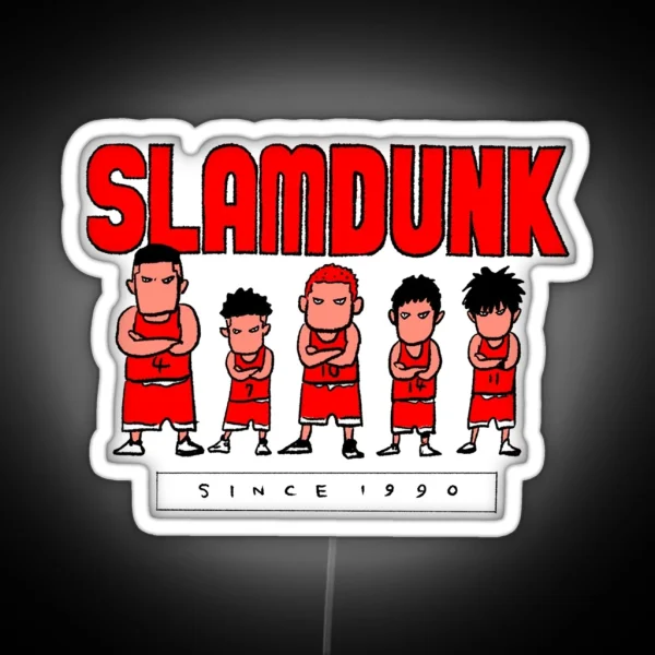 Slam Dunk Cartoon Since 1990 RGB Neon Sign