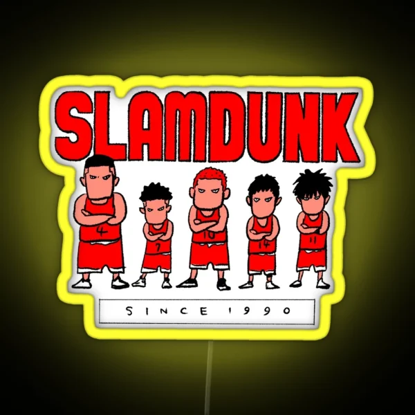 Slam Dunk Cartoon Since 1990 RGB Neon Sign
