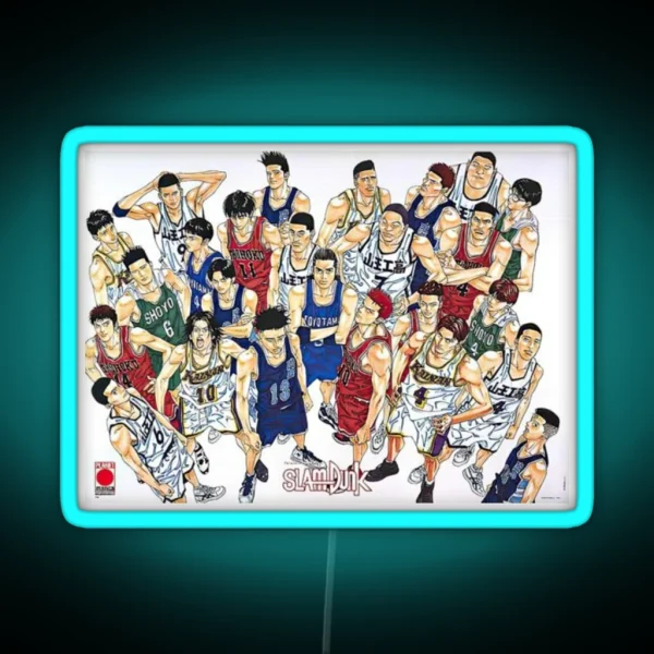 Slam Dunk Characters RGB Neon Sign