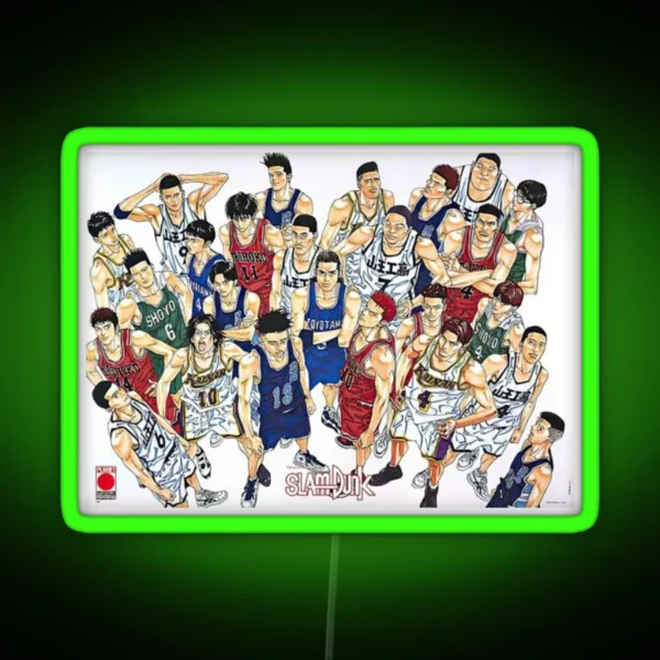 Slam Dunk Characters RGB Neon Sign
