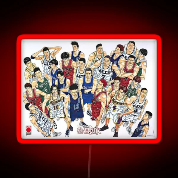 Slam Dunk Characters RGB Neon Sign