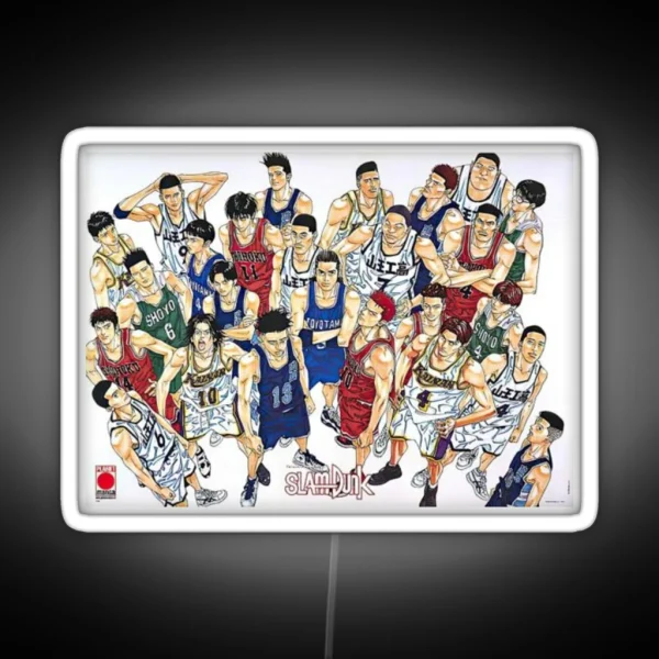 Slam Dunk Characters RGB Neon Sign