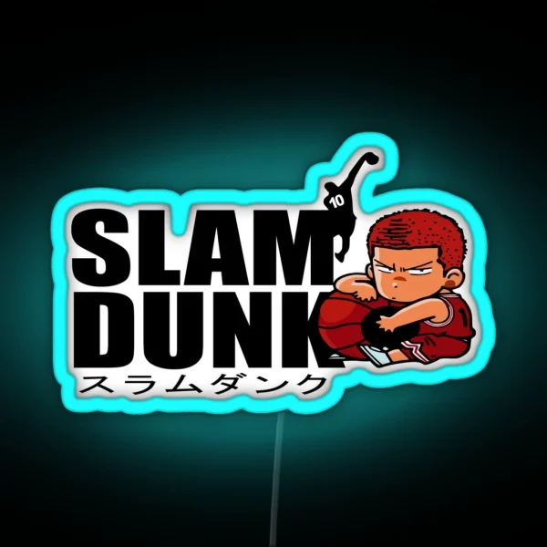 Slam Dunk Hanamichi Sakuragi RGB Neon Sign
