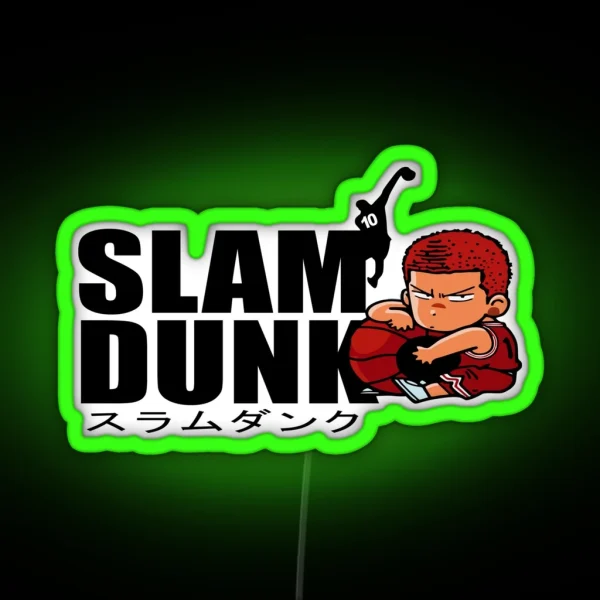 Slam Dunk Hanamichi Sakuragi RGB Neon Sign