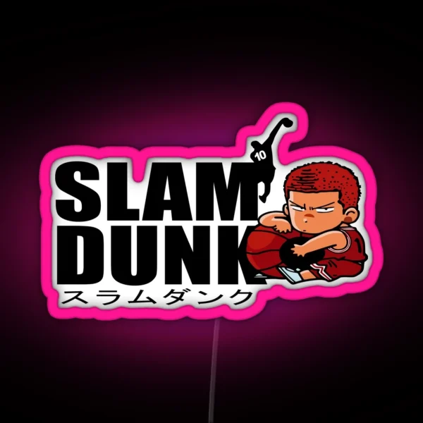 Slam Dunk Hanamichi Sakuragi RGB Neon Sign