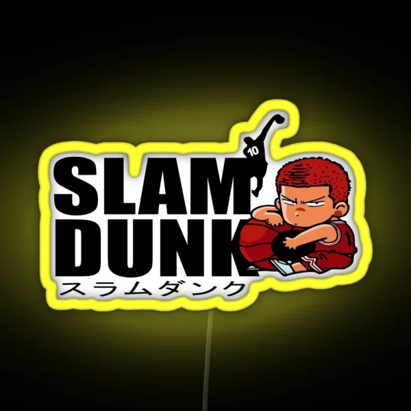 Slam Dunk Hanamichi Sakuragi RGB Neon Sign