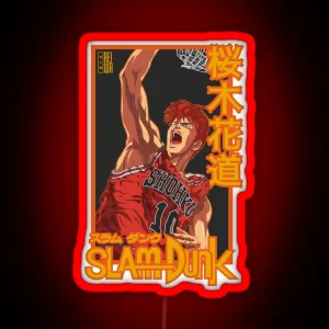 Slam Dunk Hanamichi Sakuragi RGB Neon Sign