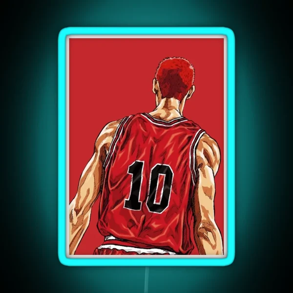 Slam Dunk Hanamichi Sakuragi RGB Neon Sign