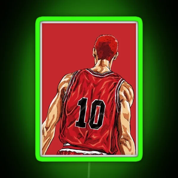 Slam Dunk Hanamichi Sakuragi RGB Neon Sign