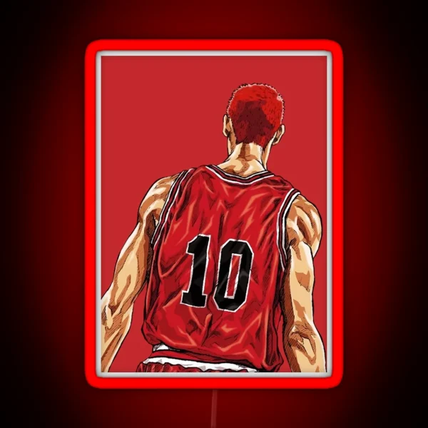 Slam Dunk Hanamichi Sakuragi RGB Neon Sign