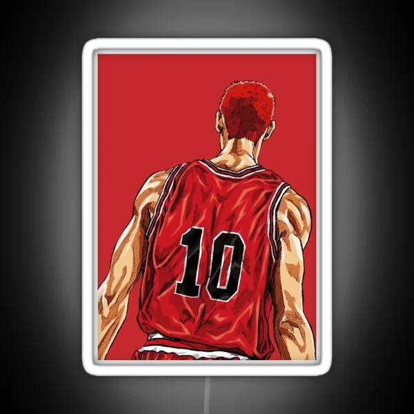 Slam Dunk Hanamichi Sakuragi RGB Neon Sign