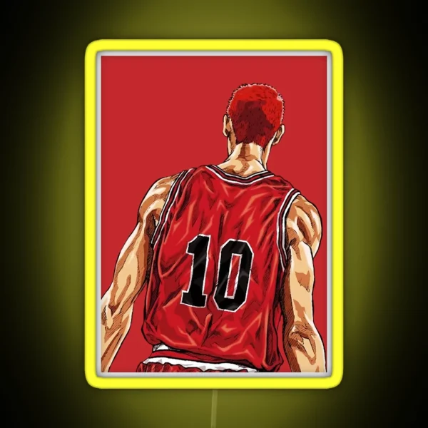 Slam Dunk Hanamichi Sakuragi RGB Neon Sign