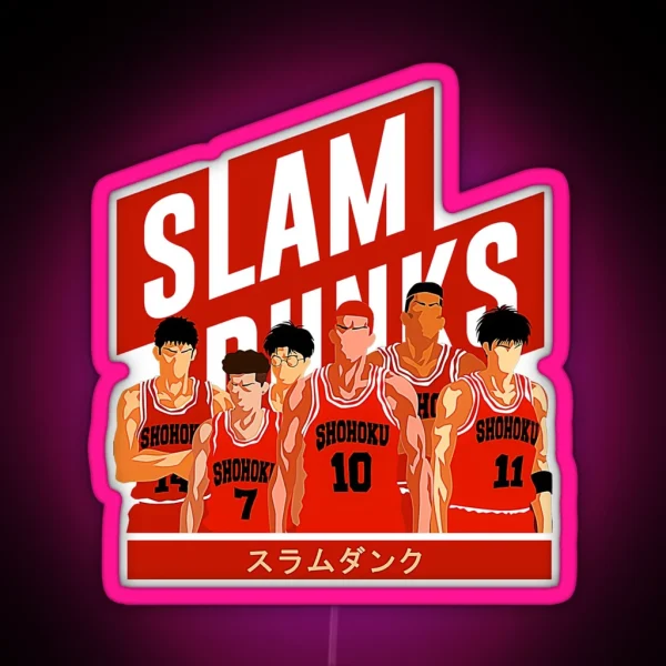 Slam Dunk K Slam Dunk Slam Dunk K RGB Neon Sign