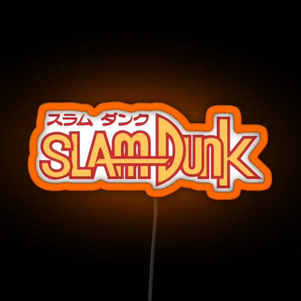 Slam Dunk Logo RY RGB Neon Sign