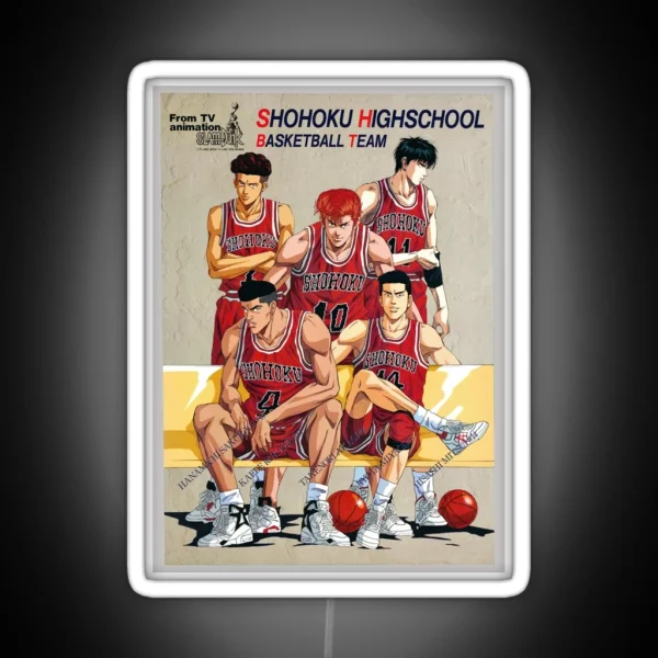 Slam Dunk Shohoku Team RGB Neon Sign