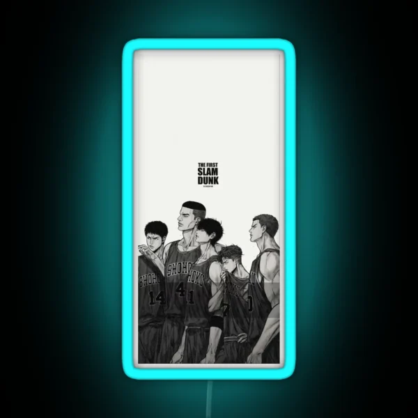 Slam Dunk Team Bandw RGB Neon Sign
