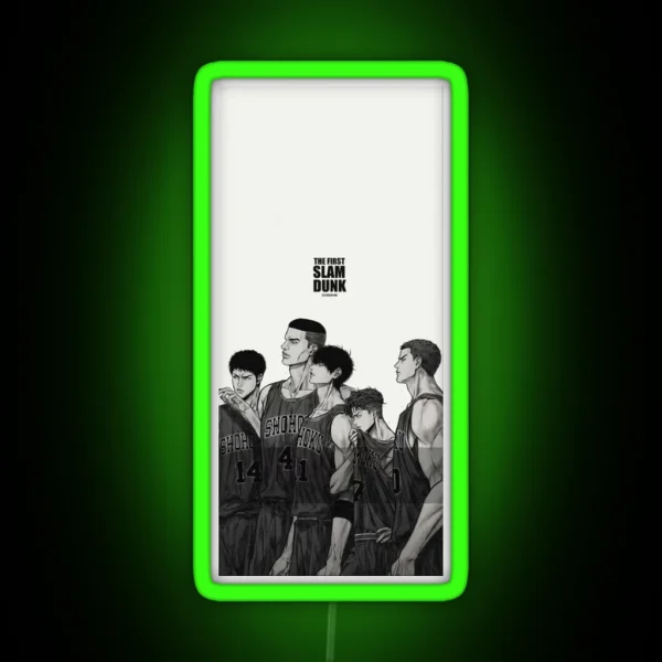 Slam Dunk Team Bandw RGB Neon Sign