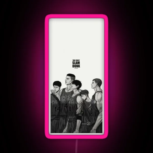 Slam Dunk Team Bandw RGB Neon Sign