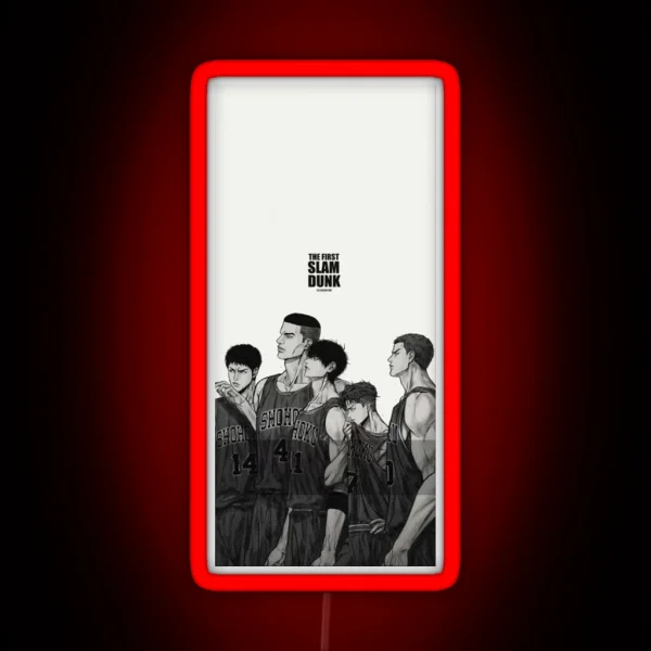 Slam Dunk Team Bandw RGB Neon Sign