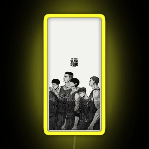 Slam Dunk Team Bandw RGB Neon Sign