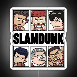 Slam Dunk The Animated Roster RGB Neon Sign