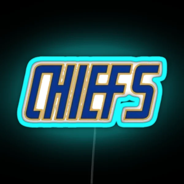 Slap Shot Charlestown Chiefs Hanson Brothers White RGB Neon Sign