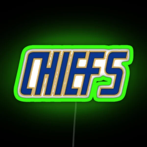 Slap Shot Charlestown Chiefs Hanson Brothers White RGB Neon Sign