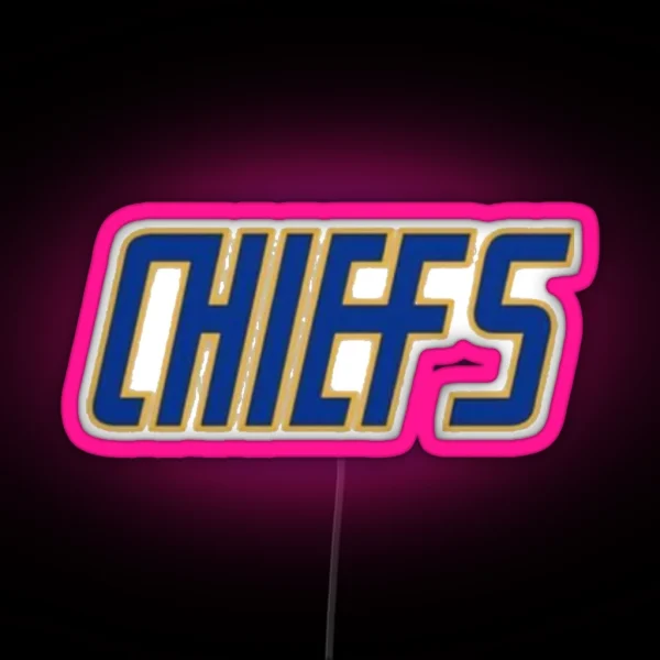 Slap Shot Charlestown Chiefs Hanson Brothers White RGB Neon Sign