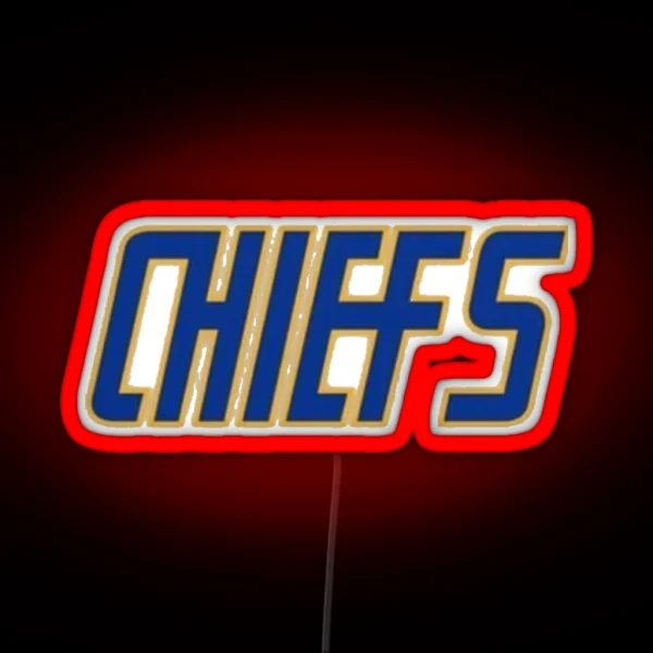Slap Shot Charlestown Chiefs Hanson Brothers White RGB Neon Sign