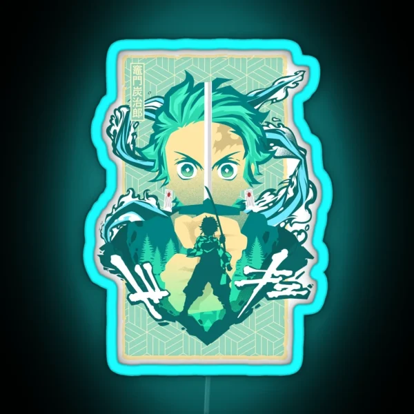 Slashing Tanji Ro RGB Neon Sign