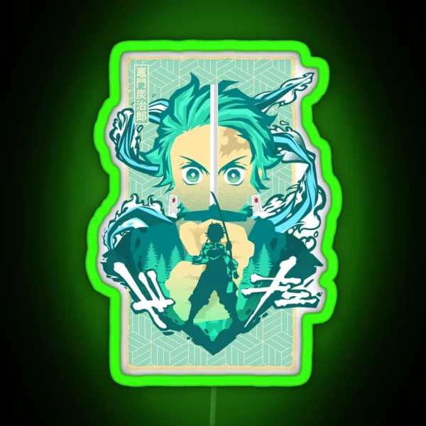 Slashing Tanji Ro RGB Neon Sign