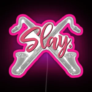 Slay Bass Clarinet RGB Neon Sign