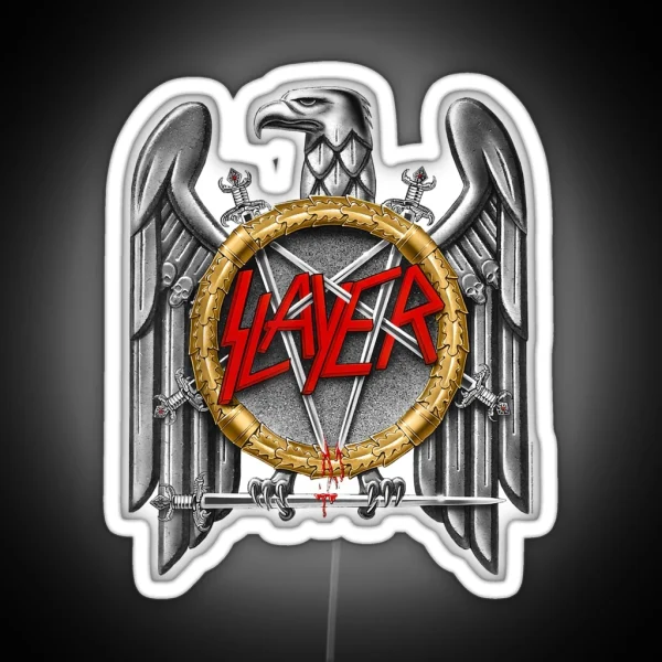 Slayer Silver Eagle Led RGB Neon Sign
