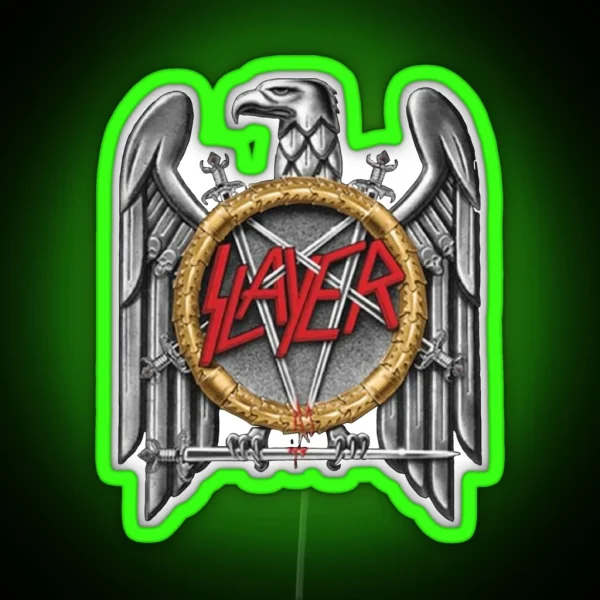 Slayer Silver Eagle RGB Neon Sign