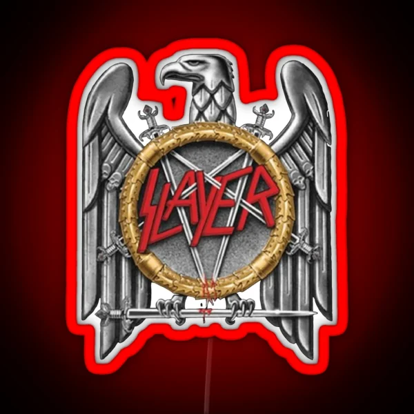 Slayer Silver Eagle RGB Neon Sign