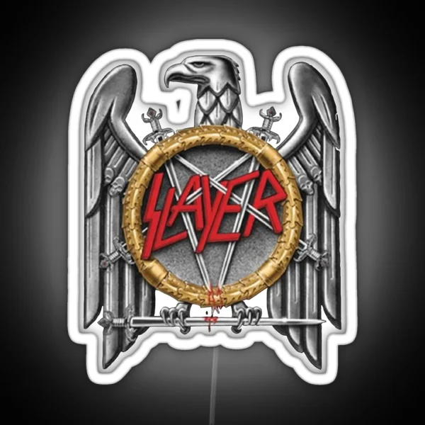 Slayer Silver Eagle RGB Neon Sign