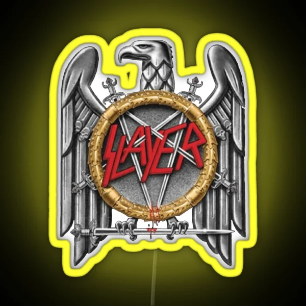 Slayer Silver Eagle RGB Neon Sign