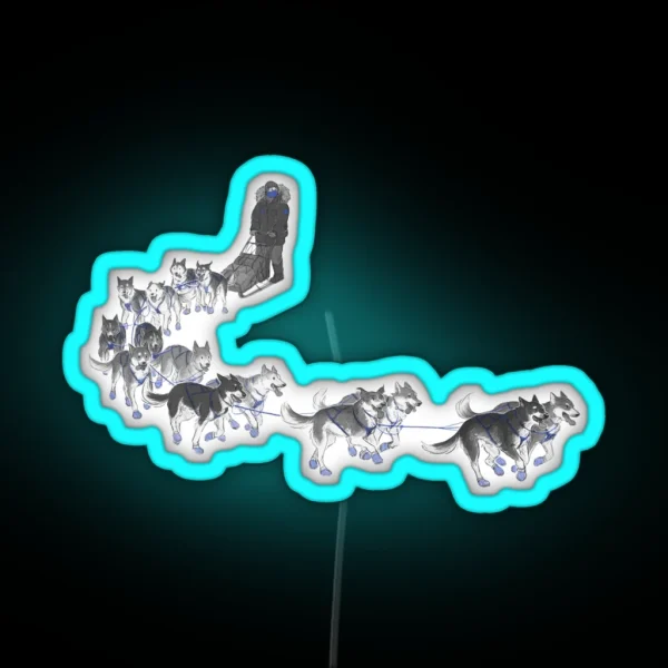 Sled Dogs RGB Neon Sign