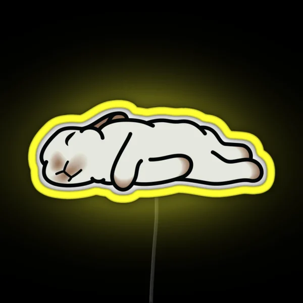 Sleeping Bunny RGB Neon Sign