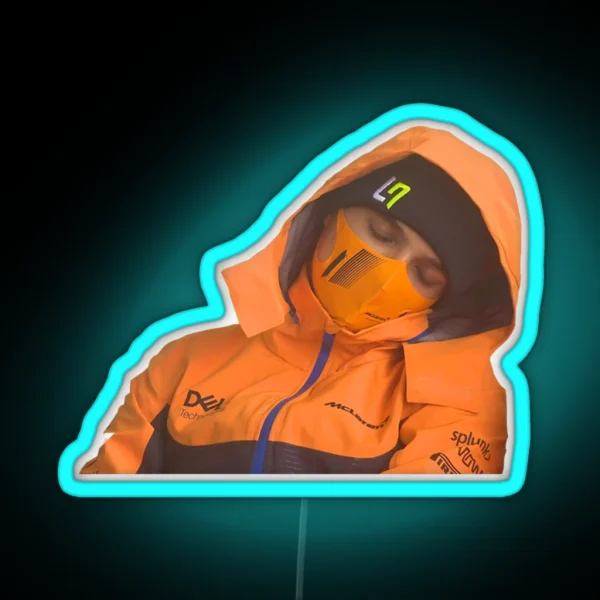 Sleeping Lando Norris At Spa RGB Neon Sign