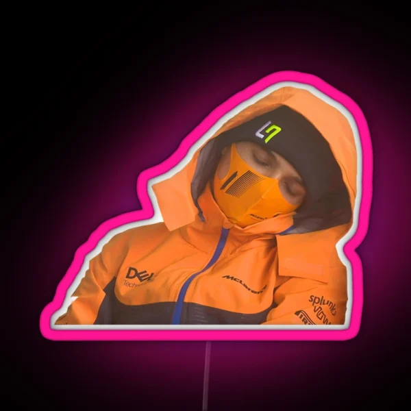 Sleeping Lando Norris At Spa RGB Neon Sign