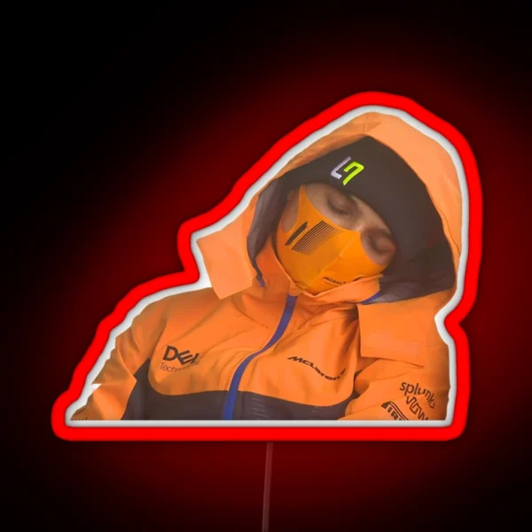 Sleeping Lando Norris At Spa RGB Neon Sign