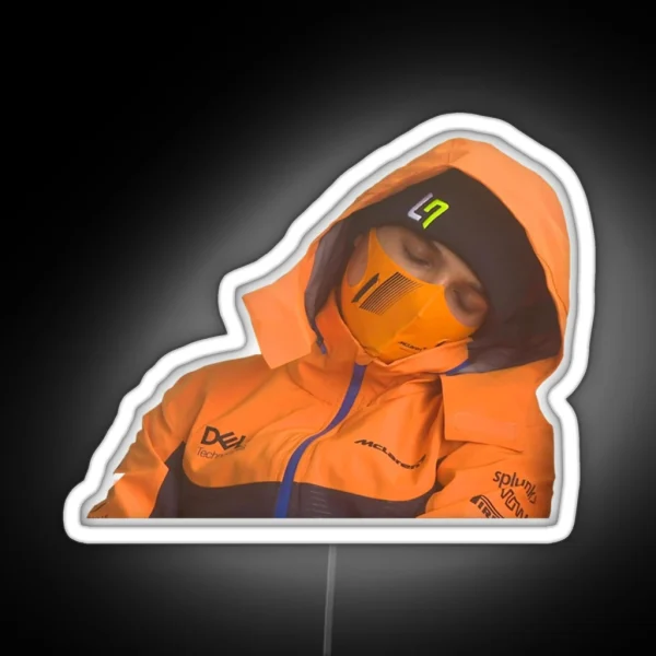 Sleeping Lando Norris At Spa RGB Neon Sign