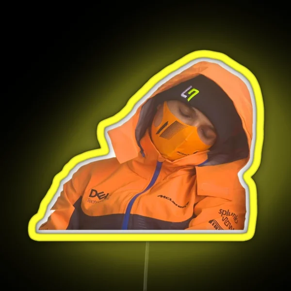 Sleeping Lando Norris At Spa RGB Neon Sign