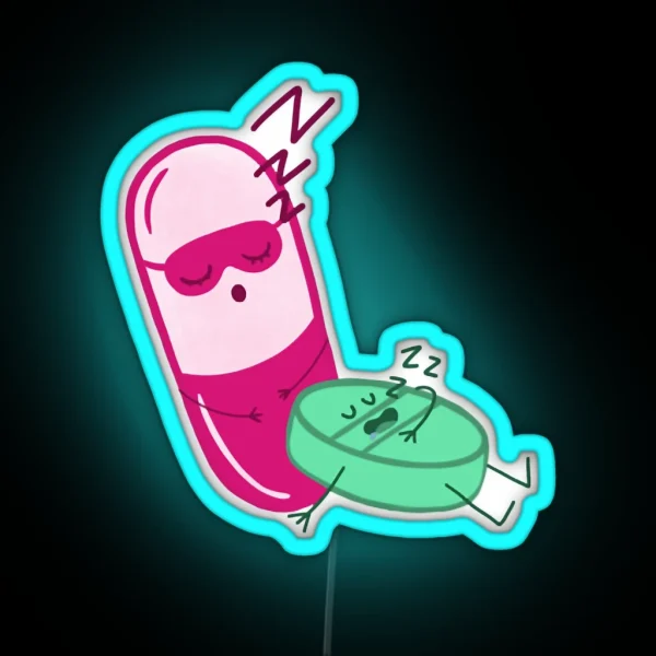 Sleeping Pills RGB Neon Sign
