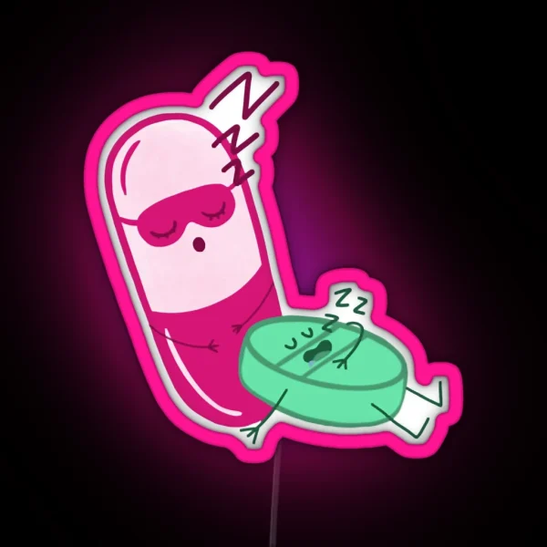 Sleeping Pills RGB Neon Sign
