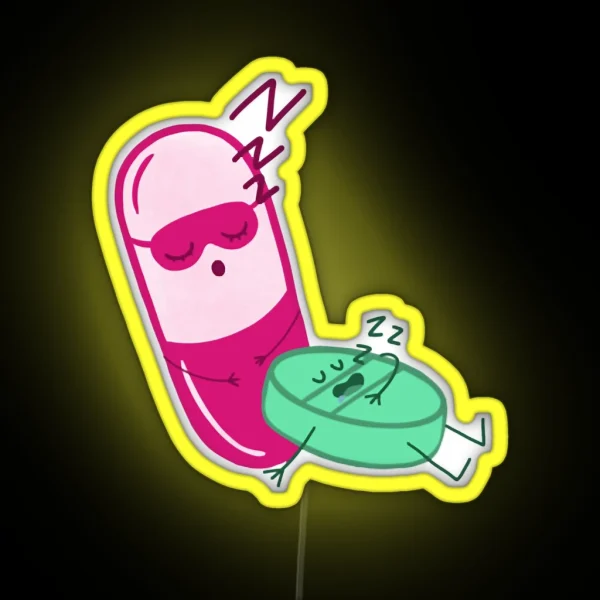 Sleeping Pills RGB Neon Sign