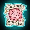 dnd dungeon master cute d20 dice flowers sword rgb neon sign fantasy